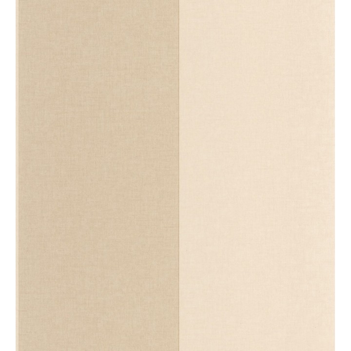 Papel pintado de rayas anchas con textura textil en tonos almendra - Limerick Lofted 684597