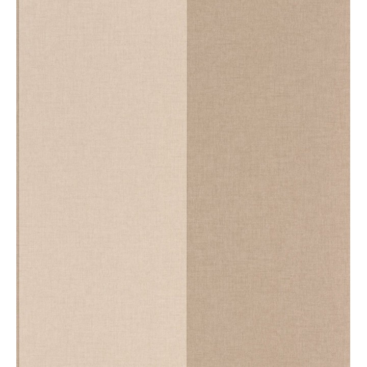 Papel pintado de rayas anchas con textura textil en tonos taupe - Limerick Lofted 684598
