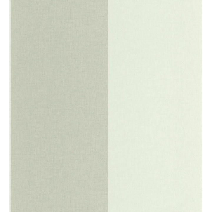 Papel pintado de rayas anchas con textura textil en tonos gris verdoso - Limerick Lofted 684599