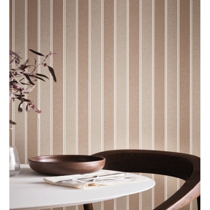 Papel pintado rayas elegantes en tonos marrones - Windsor Supreme 684602