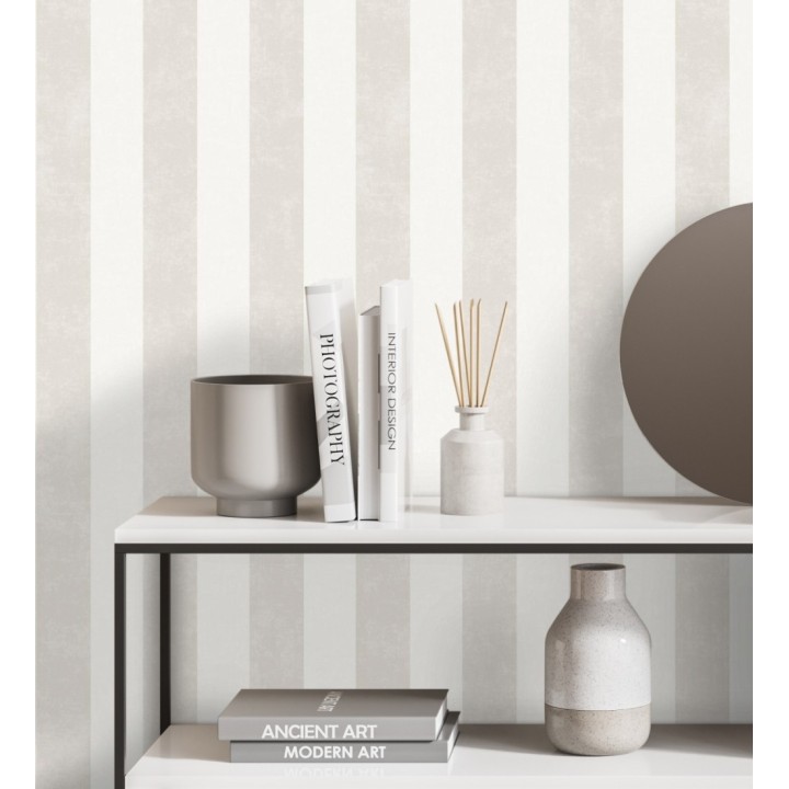 Papel pintado rayas beige - York Stripes 126570