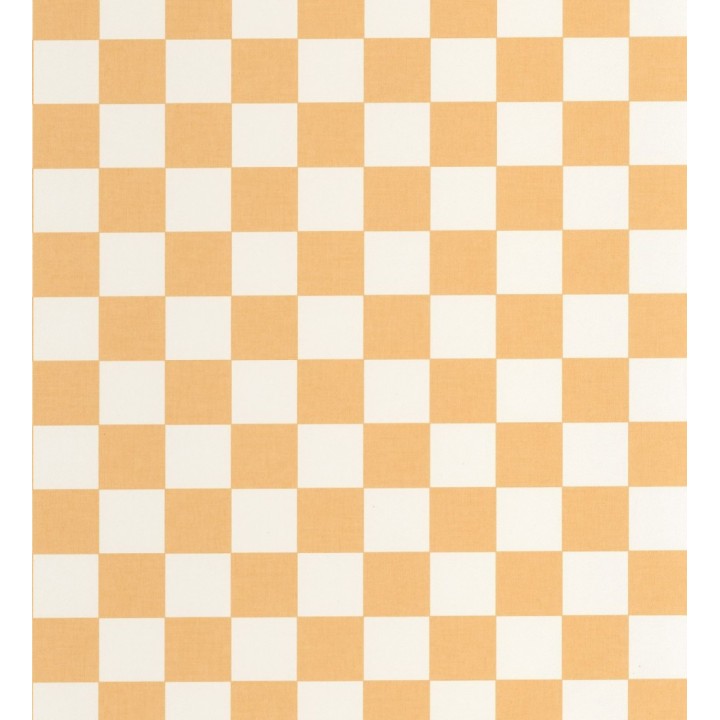 Papel pintado cuadros vichy ocre retro chic - Niger Squared 684607