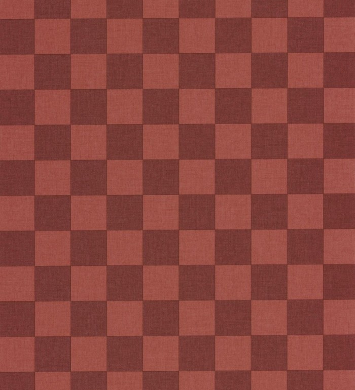 Papel pintado cuadros vichy rojo retro chic - Niger Squared 684610