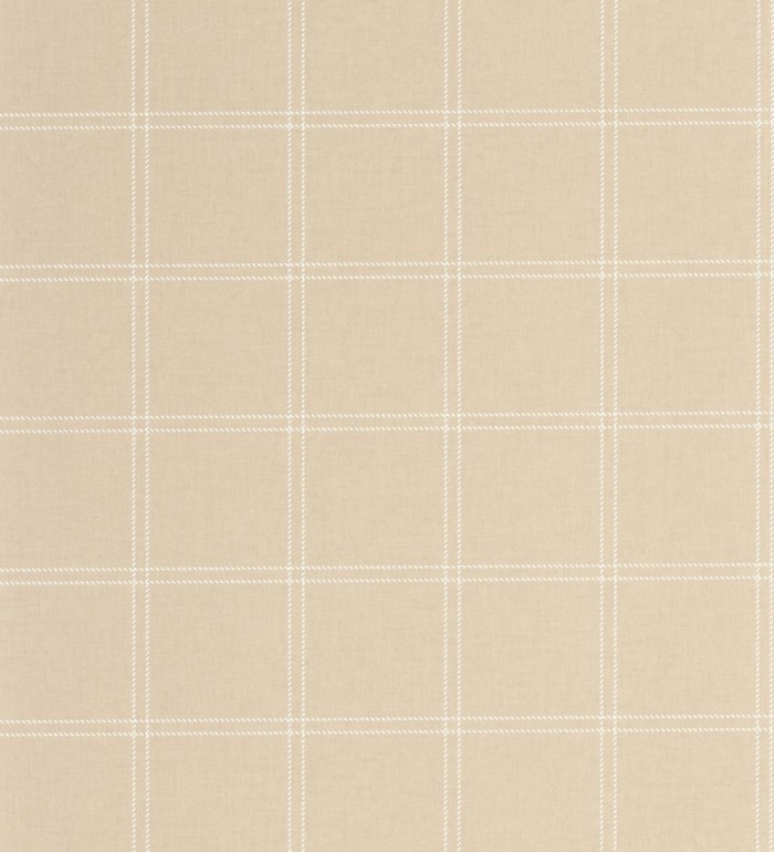 Papel pintado cuadros beige textura lino sutil - Wellington Grid 684612