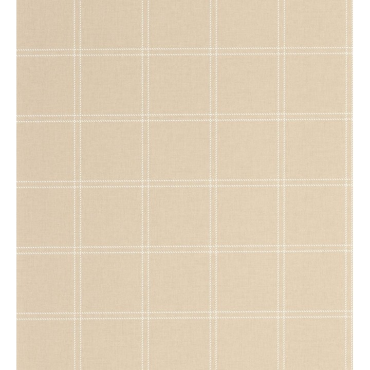 Papel pintado cuadros beige textura lino sutil - Wellington Grid 684612