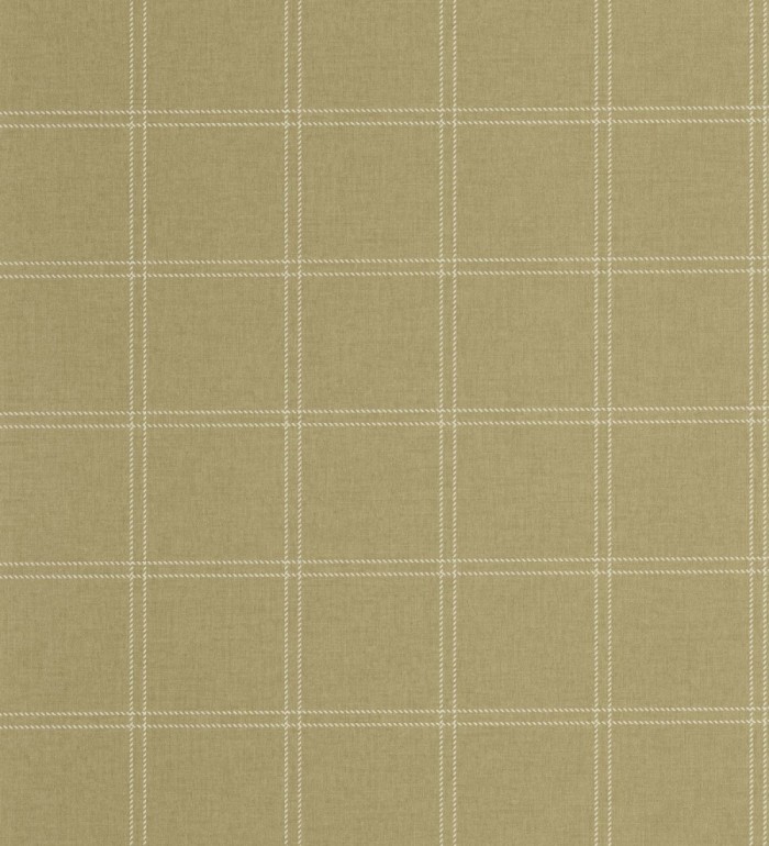 Papel pintado cuadros verde oliva textura lino sutil - Wellington Grid 684615