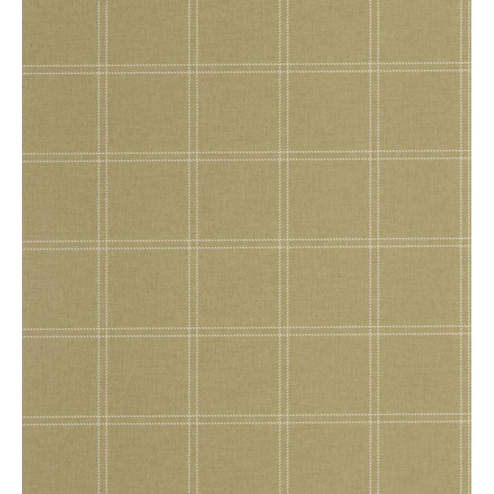 Papel pintado cuadros verde oliva textura lino sutil - Wellington Grid 684615