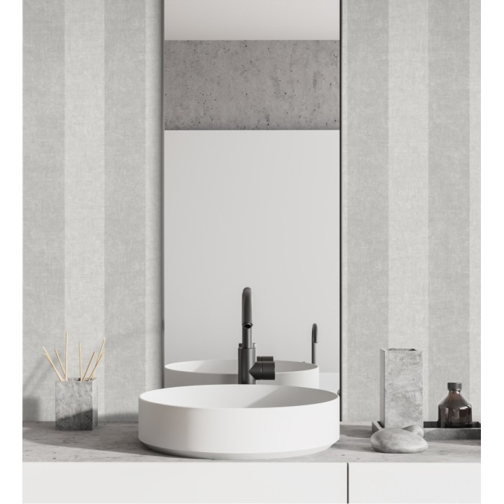 Papel pintado rayas visón - York Stripes 126571