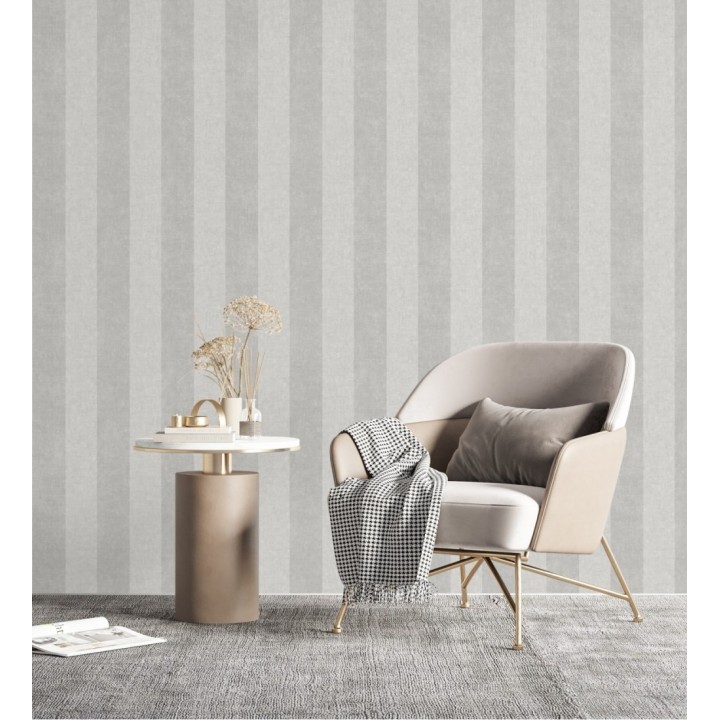 Papel pintado rayas visón - York Stripes 126571