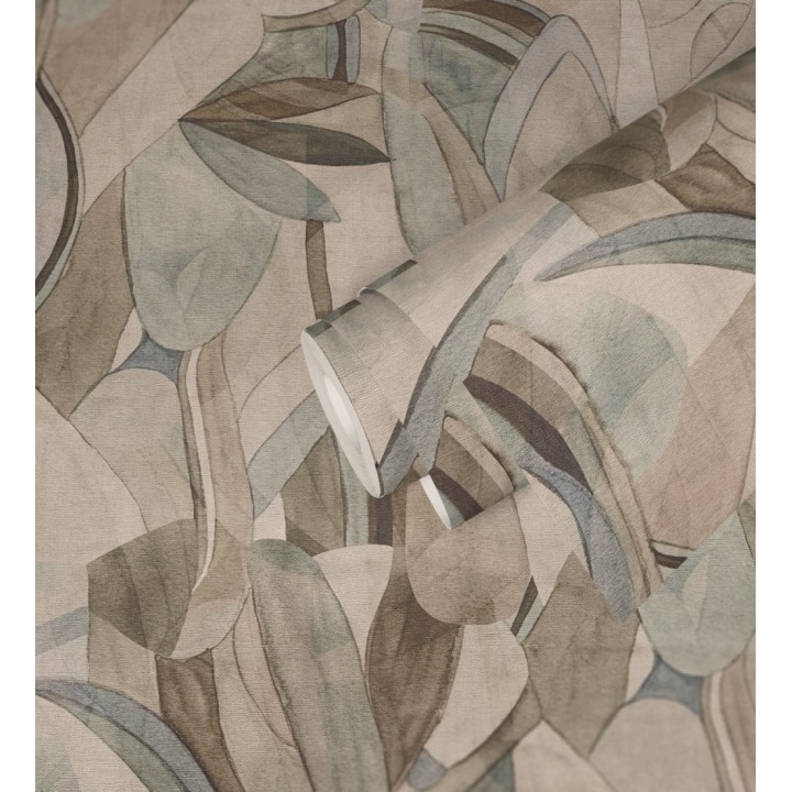 Papel pintado arte botánico abstracto texturizado - Hallstatt Slubbed 684628