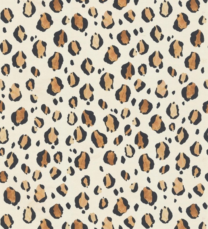 Papel pintado de leopardo clásico animal print - Leila Feline 684629