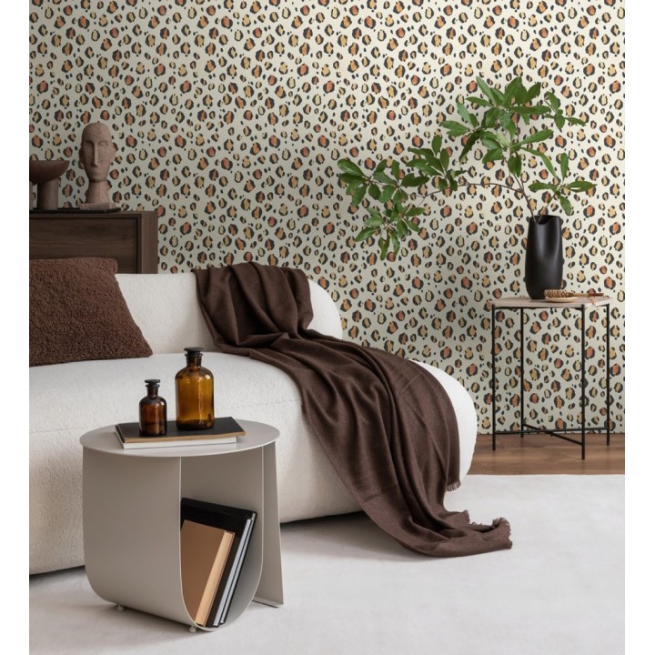 Papel pintado de leopardo clásico animal print - Leila Feline 684629