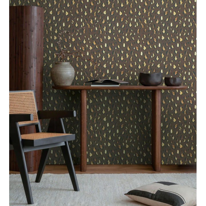 Papel pintado de leopardo clásico animal print - Leila Feline 684631