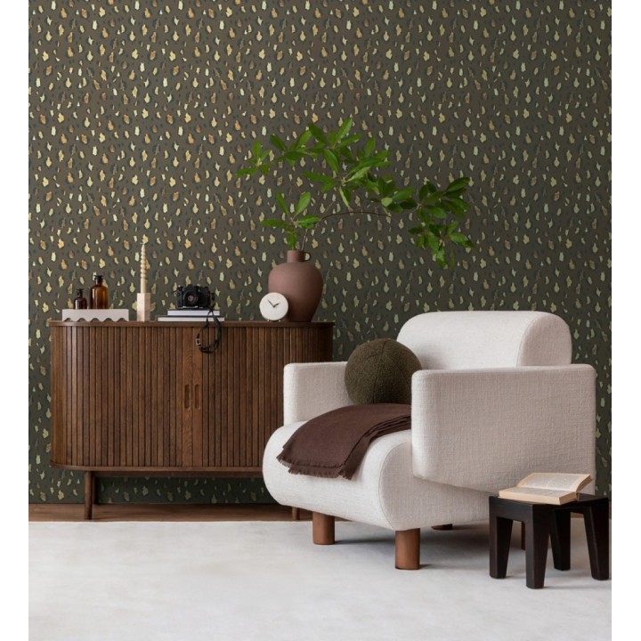 Papel pintado de leopardo clásico animal print - Leila Feline 684631