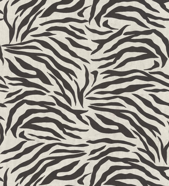 Papel pintado de cebra negro y blanco texturizado - Indira Striated 684632
