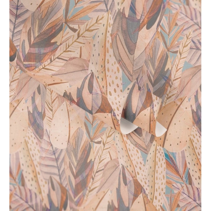 Papel pintado de hojas exóticas composición abstracta - Tulum Plumose 684641