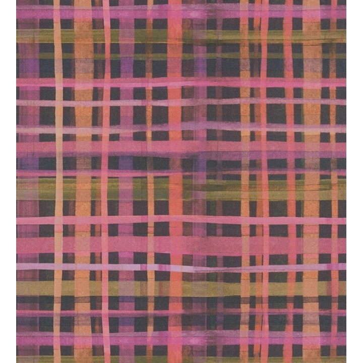 Papel pintado cuadros difuminados pincelada teal - Tinted Weave 684652