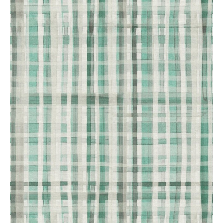 Papel pintado cuadros difuminados pincelada teal - Tinted Weave 684653