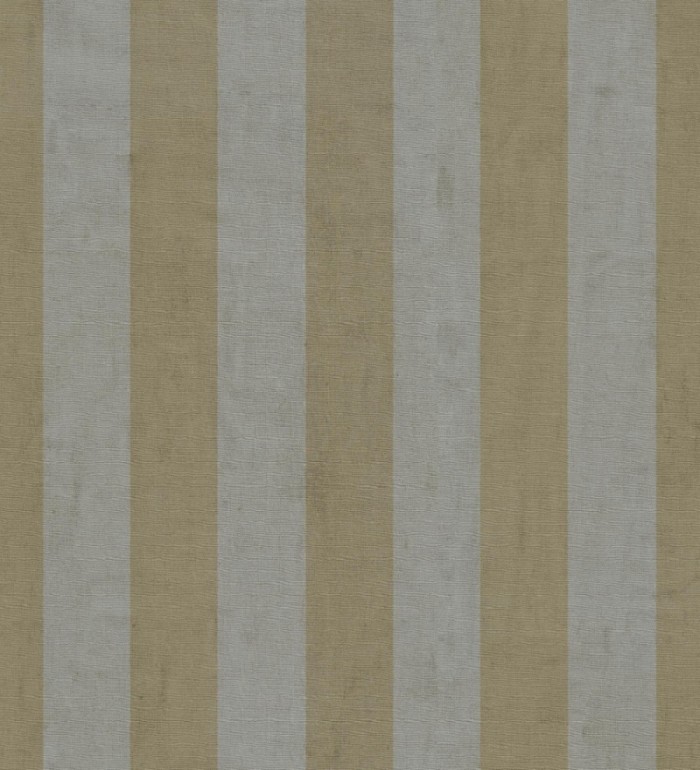 Papel pintado de rayas textiles amarillo mostaza desgastadas - Kalinoa Stripe 684658