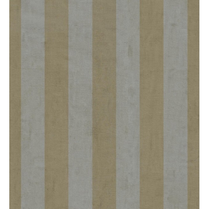 Papel pintado de rayas textiles amarillo mostaza desgastadas - Kalinoa Stripe 684658