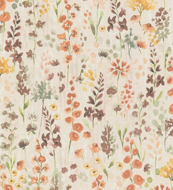 Papel pintado jardín botánico en acuarela texturizado - Vera Meadow 684663
