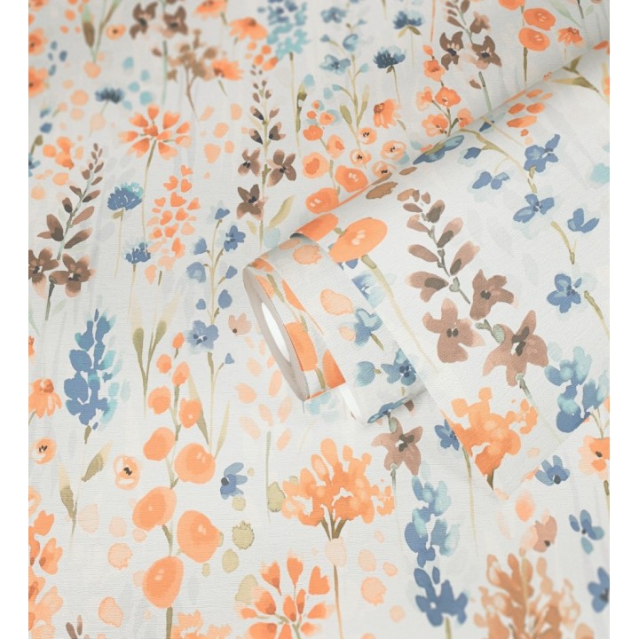 Papel pintado jardín botánico en acuarela texturizado - Vera Meadow 684664