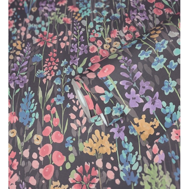 Papel pintado jardín botánico en acuarela texturizado - Vera Meadow 684665