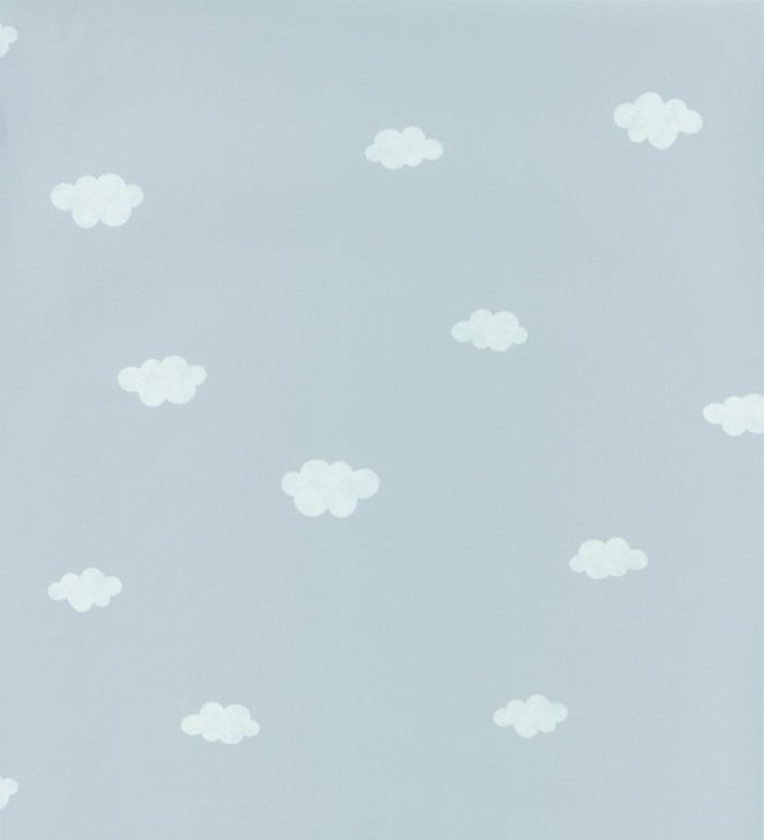 Papel pintado infantil de nubes azul - Kids Clouds 126584
