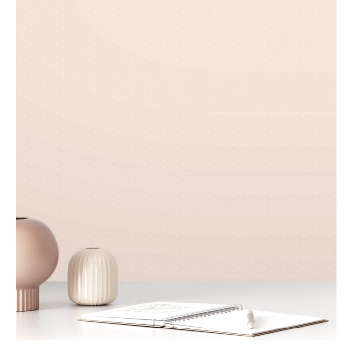 Papel pintado lunares diminutos rosa - Petit Points 126588