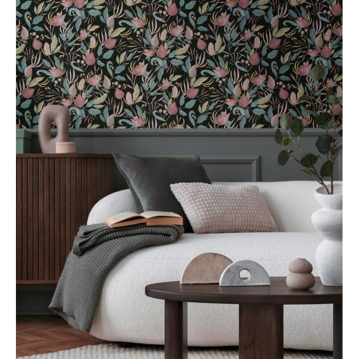 Papel pintado jardín botánico vintage retro - Seville Botanical 684679