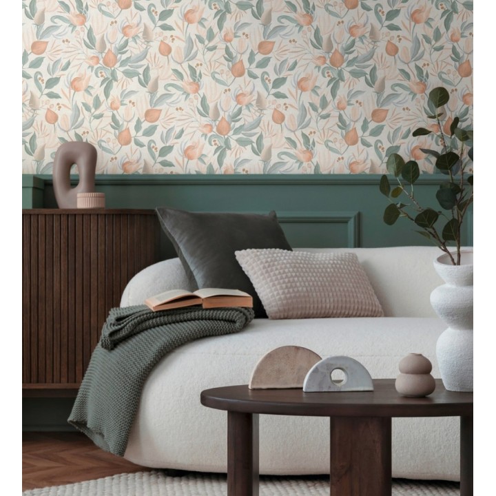 Papel pintado jardín botánico vintage retro - Seville Botanical 684681