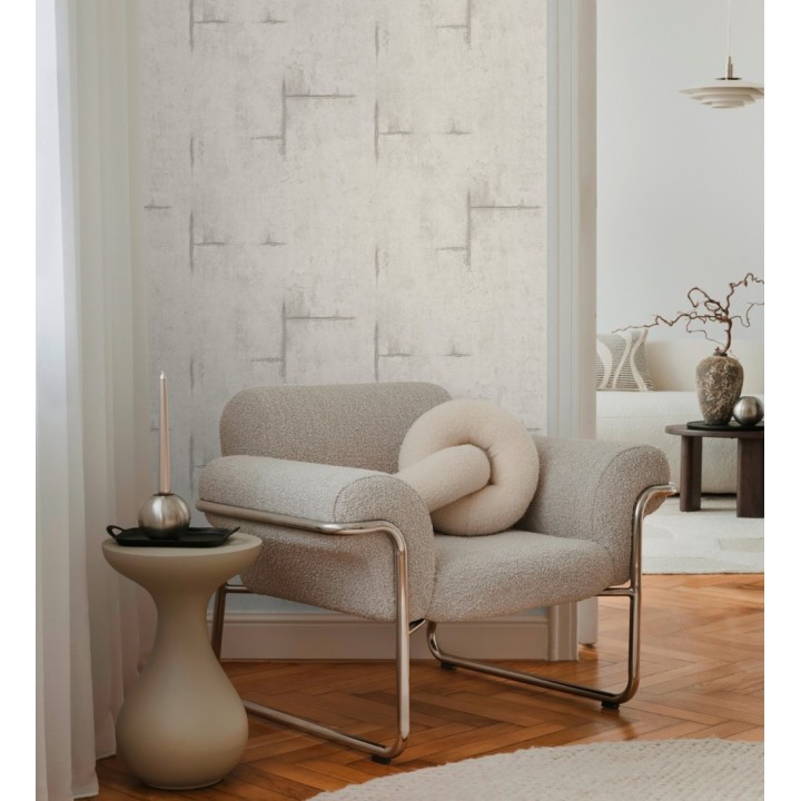 Papel pintado hormigón crudo con marcas de ferralla - Turin Axis 684690