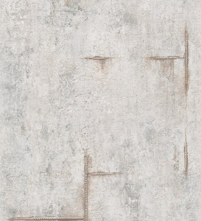 Papel pintado hormigón crudo con marcas de ferralla - Turin Axis 684691