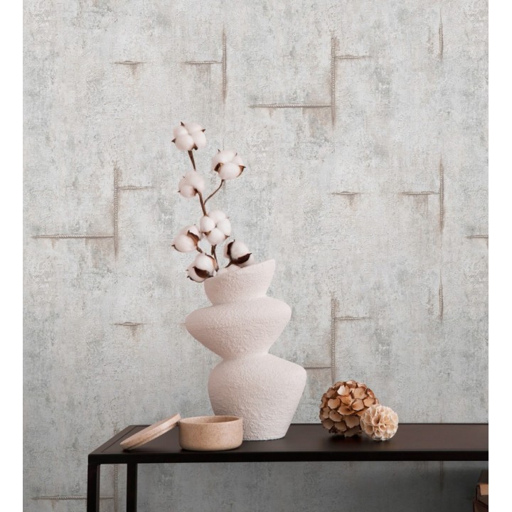 Papel pintado hormigón crudo con marcas de ferralla - Turin Axis 684691