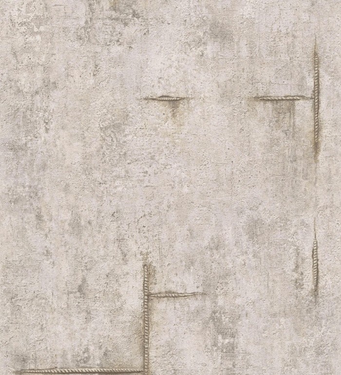 Papel pintado hormigón crudo con marcas de ferralla - Turin Axis 684692