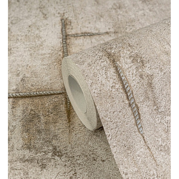 Papel pintado hormigón crudo con marcas de ferralla - Turin Axis 684692