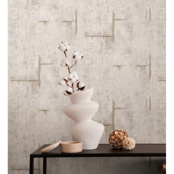 Papel pintado hormigón crudo con marcas de ferralla - Turin Axis 684692