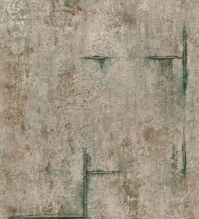 Papel pintado hormigón crudo con marcas de ferralla - Turin Axis 684693