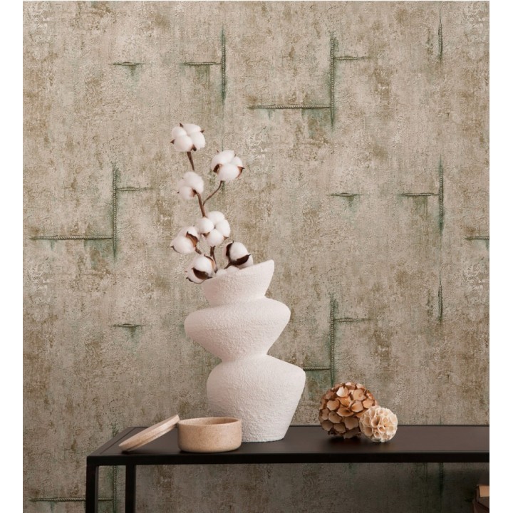 Papel pintado hormigón crudo con marcas de ferralla - Turin Axis 684693