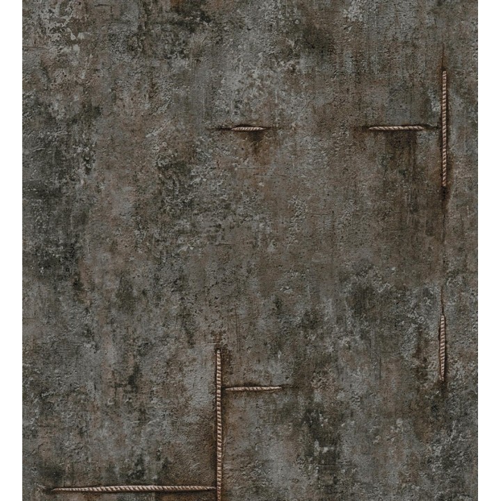 Papel pintado hormigón crudo con marcas de ferralla - Turin Axis 684694