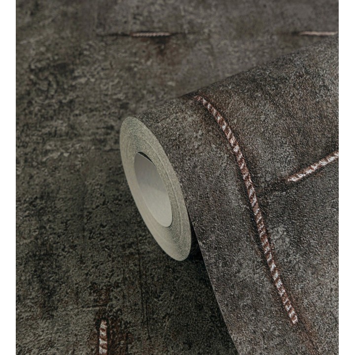 Papel pintado hormigón crudo con marcas de ferralla - Turin Axis 684694