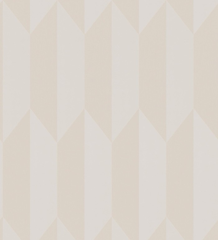 Papel pintado geométrico de prismas metalizados color beige - Rhine Metric 684695