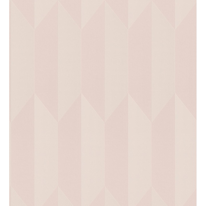 Papel pintado geométrico de prismas metalizados color rosa - Rhine Metric 684696