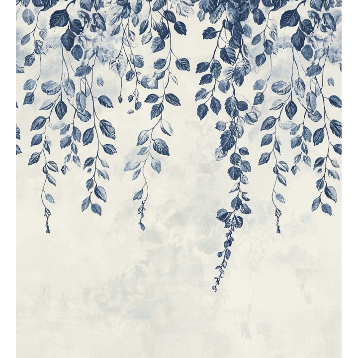 Papel pintado mural textura visual de jardín colgante con aire romántico - Odile Mist 684711