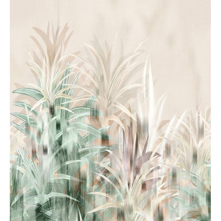 Papel pintado mural de palmeras con efecto difuminado y artístico - Nairobi Palms 684716