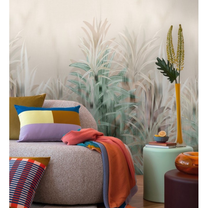 Papel pintado mural de palmeras con efecto difuminado y artístico - Nairobi Palms 684716