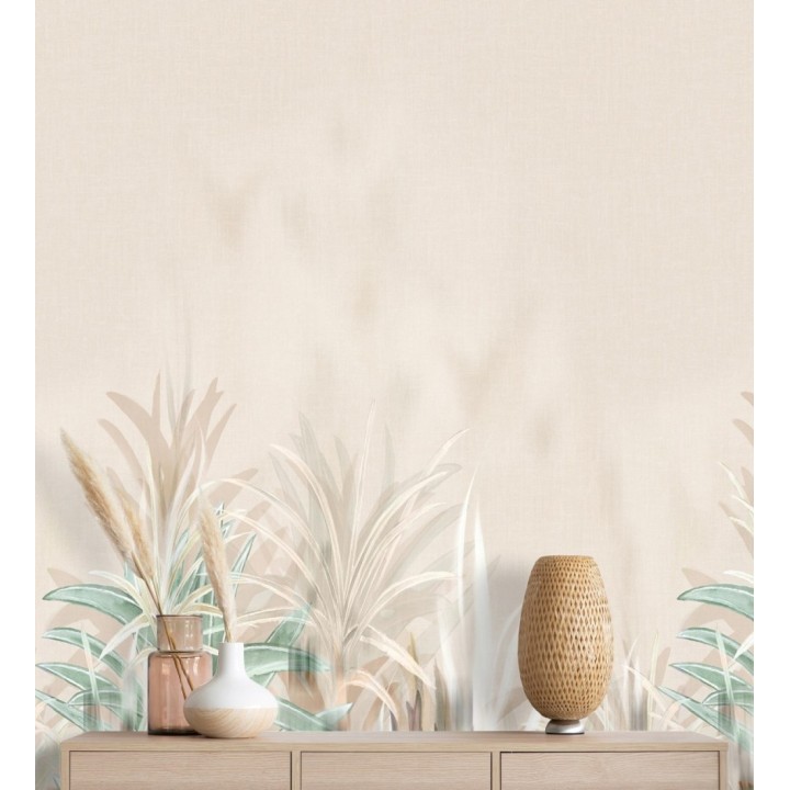 Papel pintado mural de palmeras con efecto difuminado y artístico - Nairobi Palms 684716