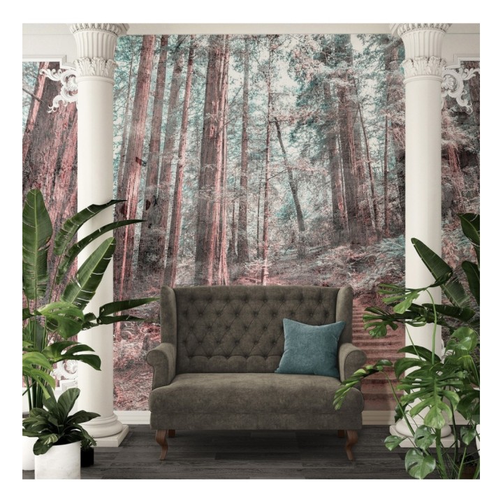 Papel pintado mural sendero de ensueño entre árboles y luz tenue - Everest Valley 684724