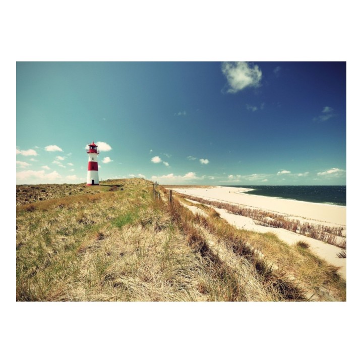 Papel pintado mural costa relajante con faro y mar tranquilo - Olaris Island 684732