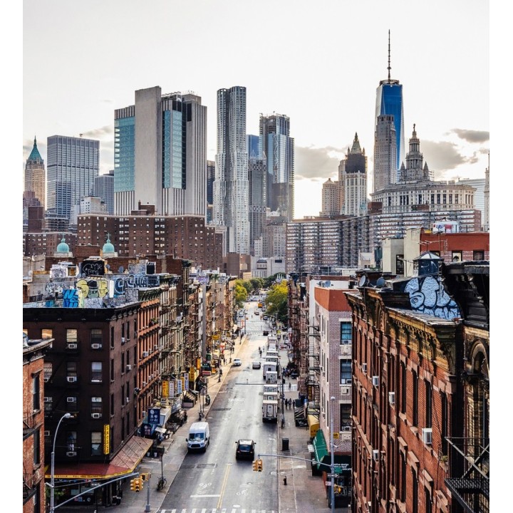 Papel pintado mural vista clásica de Londres con cabina telefónica - Triven Timeless 684737